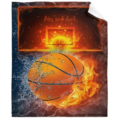 Basketball on Fire Blanket: Aim and Dunk Design