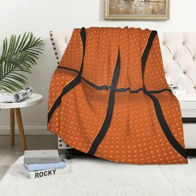 Basketball Texture Ball Blanket for Court Lovers
