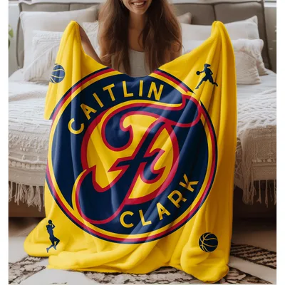 Basketball Logo Emblem Blanket: Caitlin Clark Team Design
