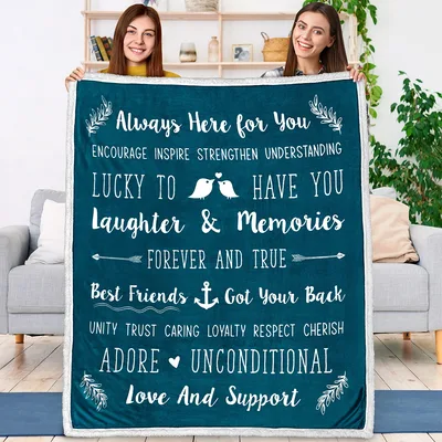 Always Here for You Blanket: A Friendship Throw