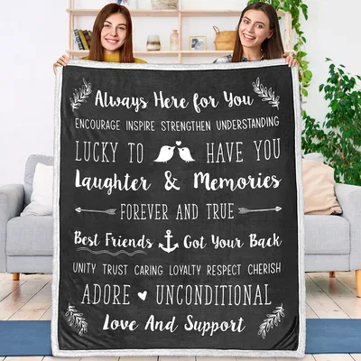 Always Here Blanket: A Best Friend Throw Blanket