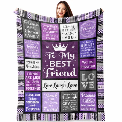 Friends Are Chosen Family Blanket for Your Best Friend