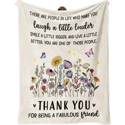 Fabulous Friend Blanket: Wildflower Thank-You Throw