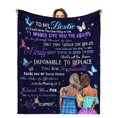 Best Friend Message Blanket: Sweet Words for Your Bestie