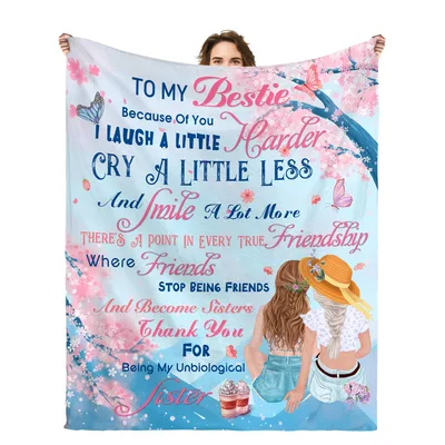 Unbiological Sister Blanket for Your Bestie
