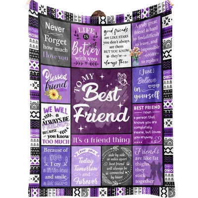 Never Forget how Blanket: A Best Friend Throw for Your Bestie