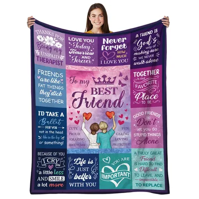 Friendship Quotes Blanket for Your Best Friend
