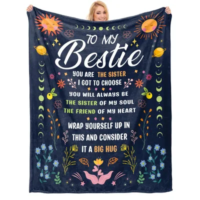 Best Friend Sister Blanket: A Cozy Note for Your Bestie
