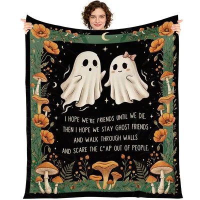 Best Friend Ghost Blanket for Your Spooky Partner in Crime