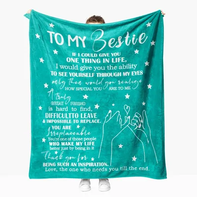 To My Bestie Heartfelt Blanket: A Message for Your Best Friend
