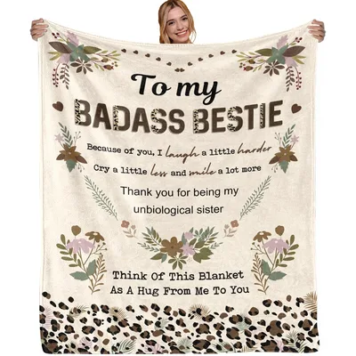 To My Badass Bestie Blanket for Your Sister Friend