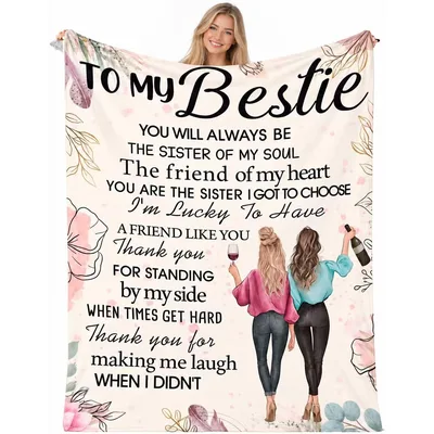 Bestie Friend Blanket for the Sister You Chose