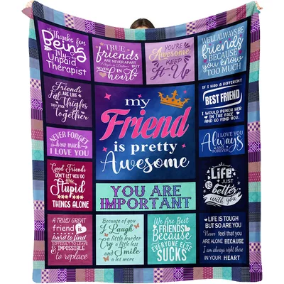 Funny Friendship Blanket for Your Best Friend