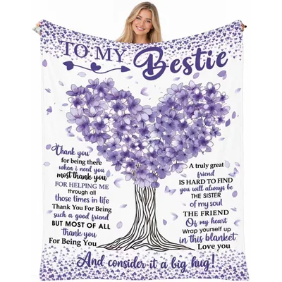 Purple Heart Tree Blanket: A Hug for Your Bestie