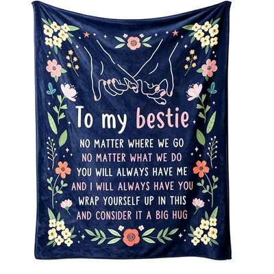 To My Bestie Hugs Blanket: A Cozy Friendship Throw