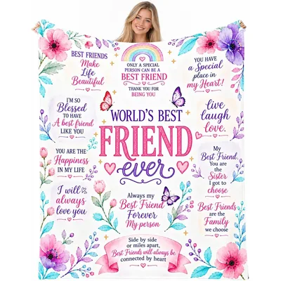 Best Friends Make Life Blanket Gift for Your Bestie