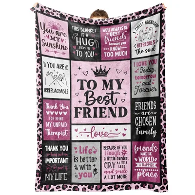 Bestie Sentiment Blanket for Your Best Friend