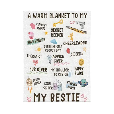 Bestie Doodles Memory Maker Blanket for Your Best Friend