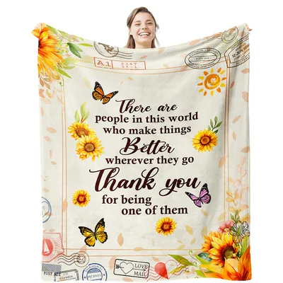 Sunflower Gratitude Blanket: A Thank You Throw for Someone Special