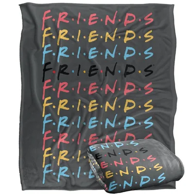 Colorful Repeated Lettering Pattern Blanket No. 2