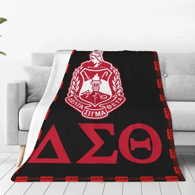 Greek Letters Sorority Crest Blanket Delta Sigma Theta Emblem