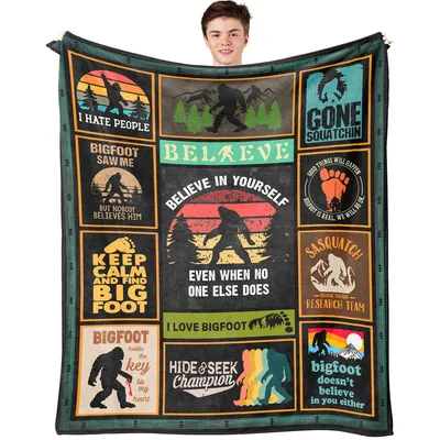 Sasquatch Lover Blanket: Bigfoot Humor Throw
