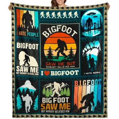 Bigfoot Saw Me Blanket for Cryptid Fans