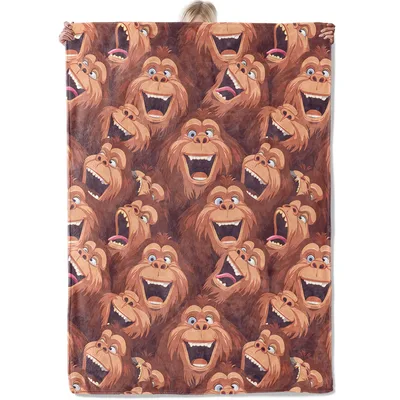 Laughing Ape Blanket: Wild Grins Across a Soft Throw