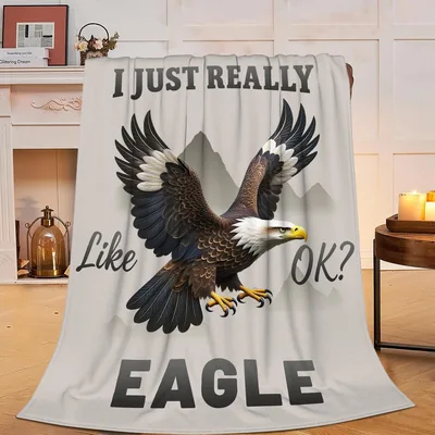 I Just Really Like Eagle Blanket: A Bold Design for Bird Lovers