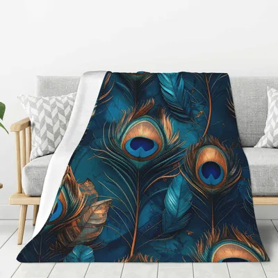 Peacock Feathers Pattern Blanket No. 2