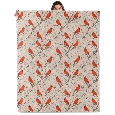 Red Cardinal Birds Blanket: A Nature-Inspired Design for Bird Lovers