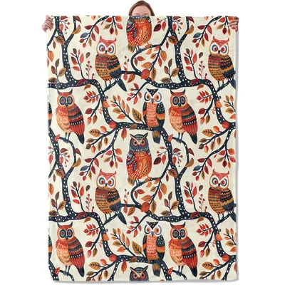 Owls on Branches Pattern Blanket No. 2