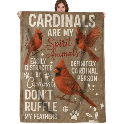 Cardinals Are My Spirit Blanket: Red Bird Design for Fans