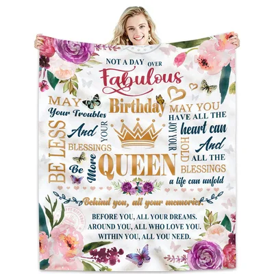 Fabulous Birthday Blanket for the Queen in Your Life