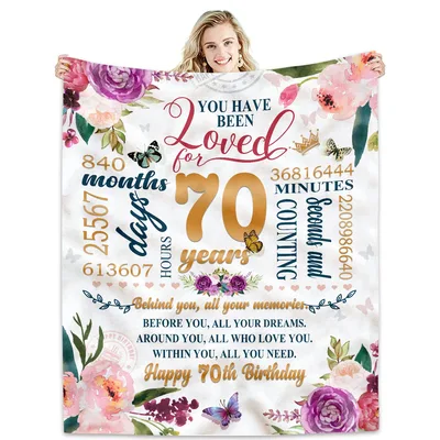 70 Year Old Birthday Blanket