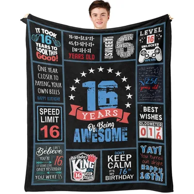 Sweet Sixteen Blanket: A Funny 16th Birthday Throw for Him