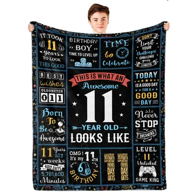 it Took years Blanket for an 11-Year-Old Birthday Boy