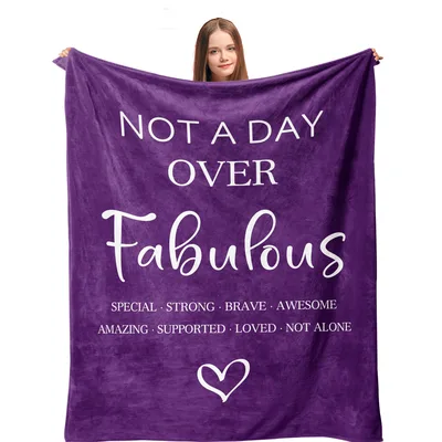 Not a Day Over Fabulous Blanket for a Milestone Birthday