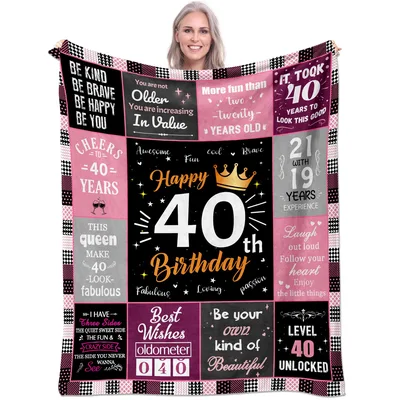 40 Years Old Blanket: A funny 40th birthday gift