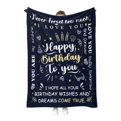 Never Forget How Much Blanket for Birthdays and Loved Ones