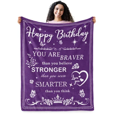 Birthday Encouragement Blanket for Her Big Day