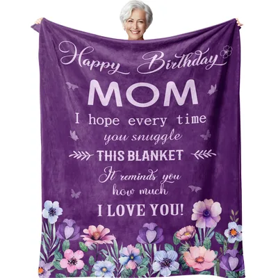 Mom Birthday Blanket: A Soft Note Just for Mom