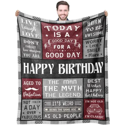Live Laugh Love Blanket for Birthday Celebrations
