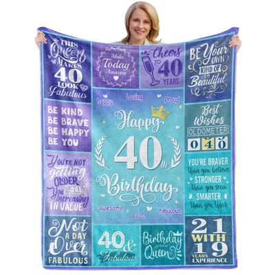 Fabulous at 40 Blanket: A Birthday Throw for Her