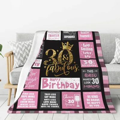 30th Birthday Queen Blanket: A Fabulous Throw for Turning 30