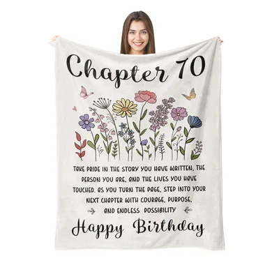 Chapter 70 Birthday Blanket with Wildflowers and a Message