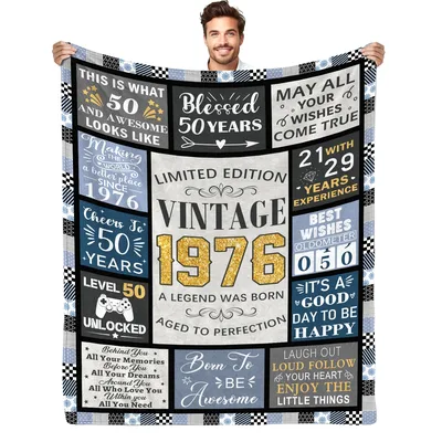 This Is What And Awesome Blanket for a 50th Birthday