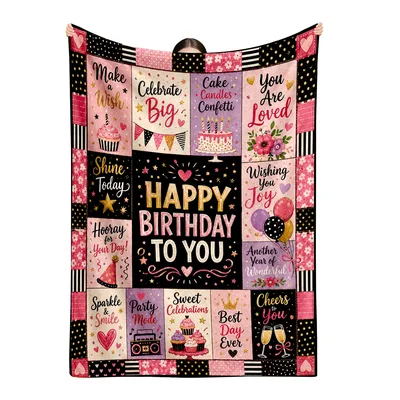 Cheers to You Blanket: A Birthday Patchwork Throw