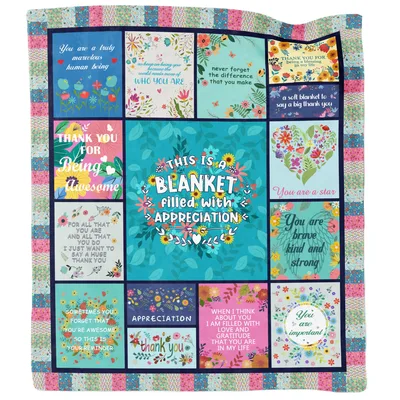 Gift for Friend Blanket: A Soft Thank-You Made of Kind Words