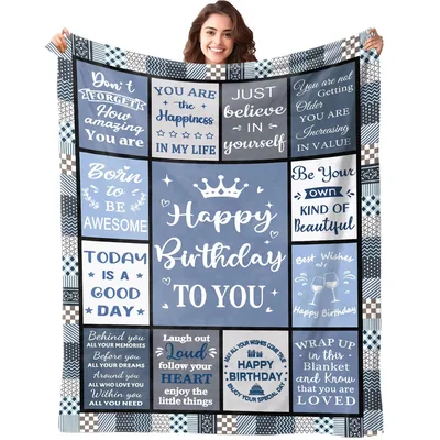 Birthday Inspiration Blanket for Someone Special
